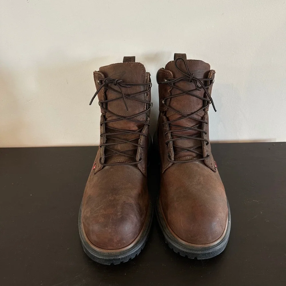 NEW Red Wing DynaForce 6-Inch Waterproof Steel Toe Work Boots Brown Leather Mens